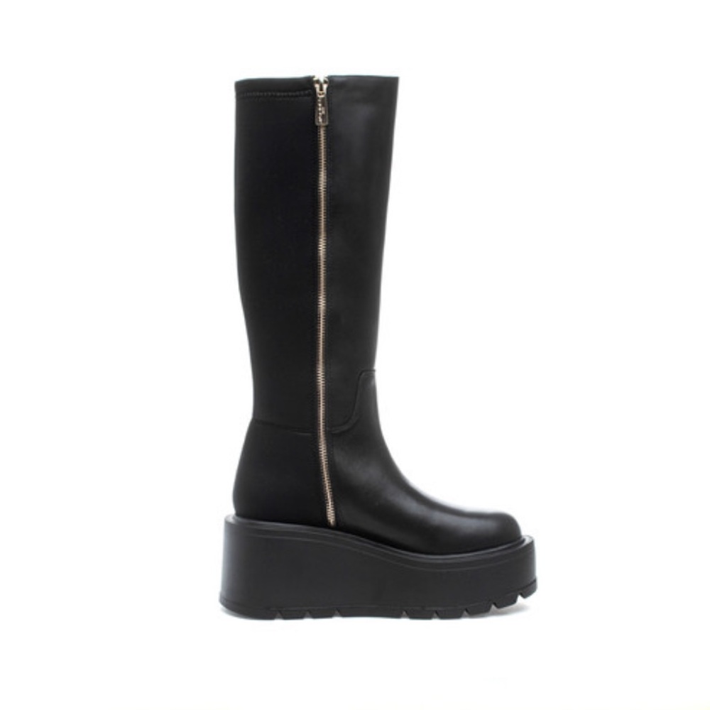 NWT J/SLIDES VICTORIA Black Leather Boot - Picture 5 of 13